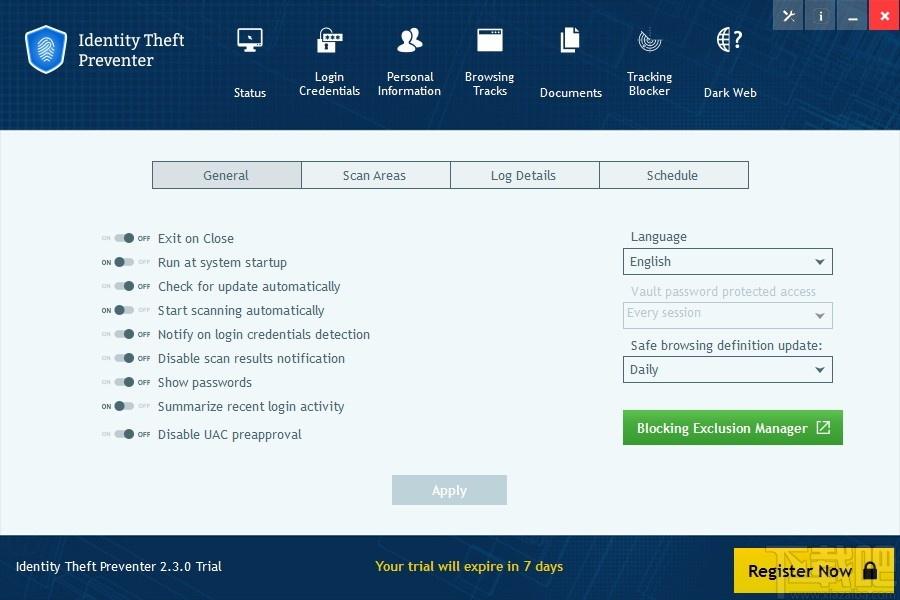 identity theft preventer下载,计算机个人信息防盗软件