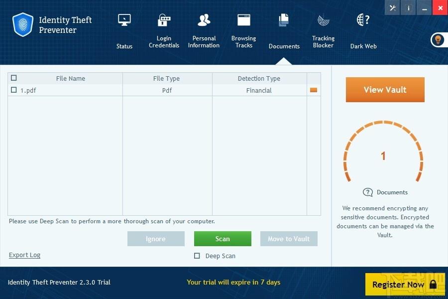 identity theft preventer下载,计算机个人信息防盗软件